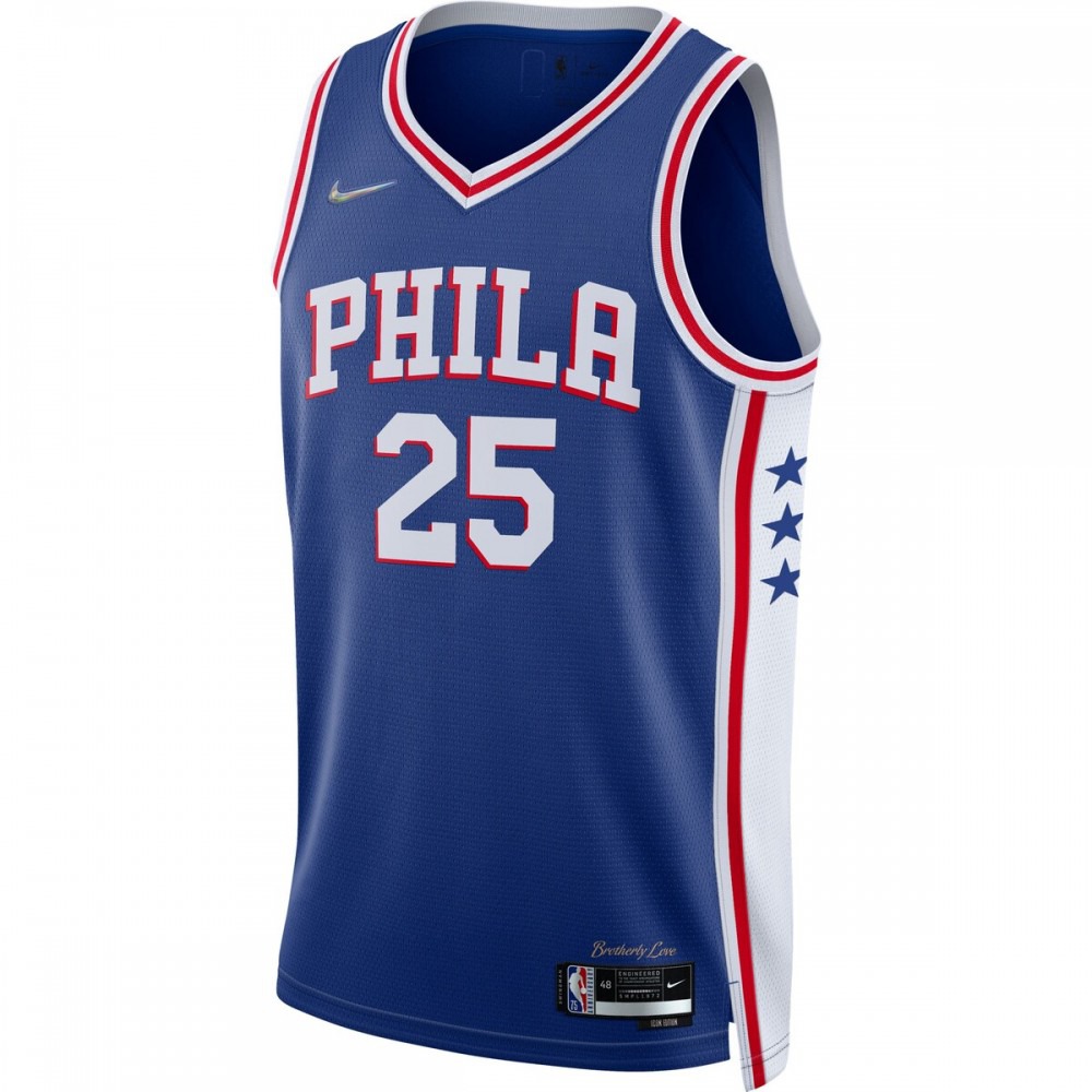 Ben Simmons Philadelphia 76ers 2021/22 Diamond Swingman Jersey - Icon Edition - Royal-Pro Kit Vault | Brand New 26/27 Sports Jerseys